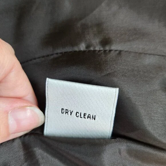 6325-29 Talbots Chocolate Brown Open Front Blazer – Size 14 - Picture 7 of 7